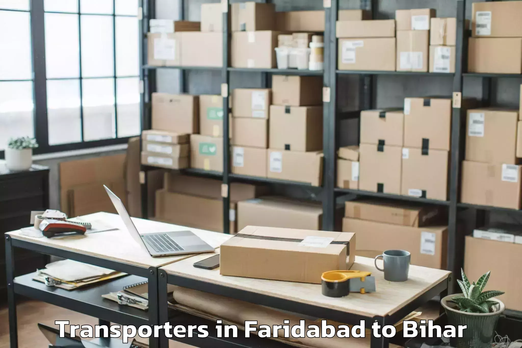 Faridabad to Akorhi Gola Transporters Booking